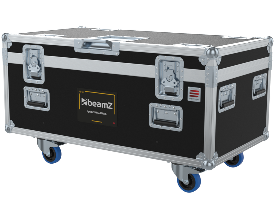 SANTOSOM Flight case STD, 8x Beam Z Ignite 740 Led Wash