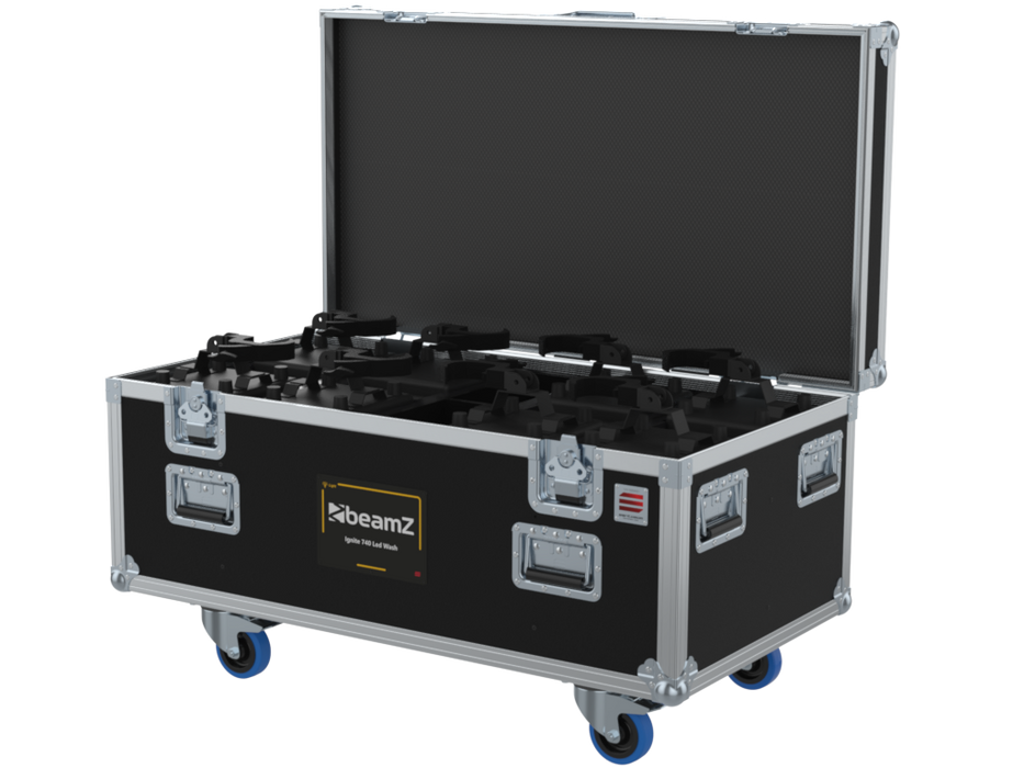 SANTOSOM Flight case STD, 8x Beam Z Ignite 740 Led Wash