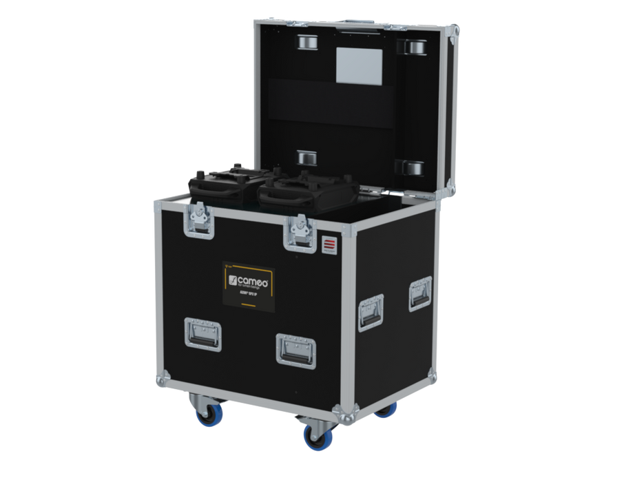 SANTOSOM Moving Head Flight case PRO, 2x Cameo Azor SP2 IP Profile (no foam she