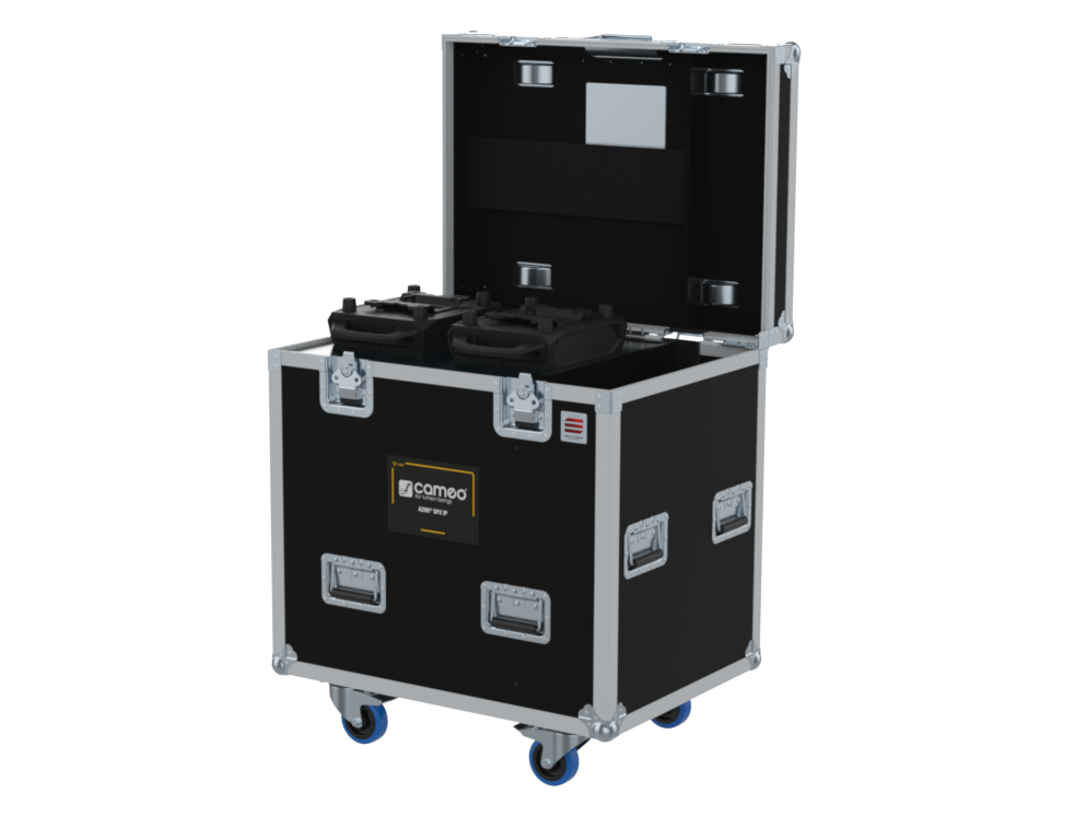 SANTOSOM Moving Head Flight case PRO, 2x Cameo Azor SP2 IP Profile (no foam she