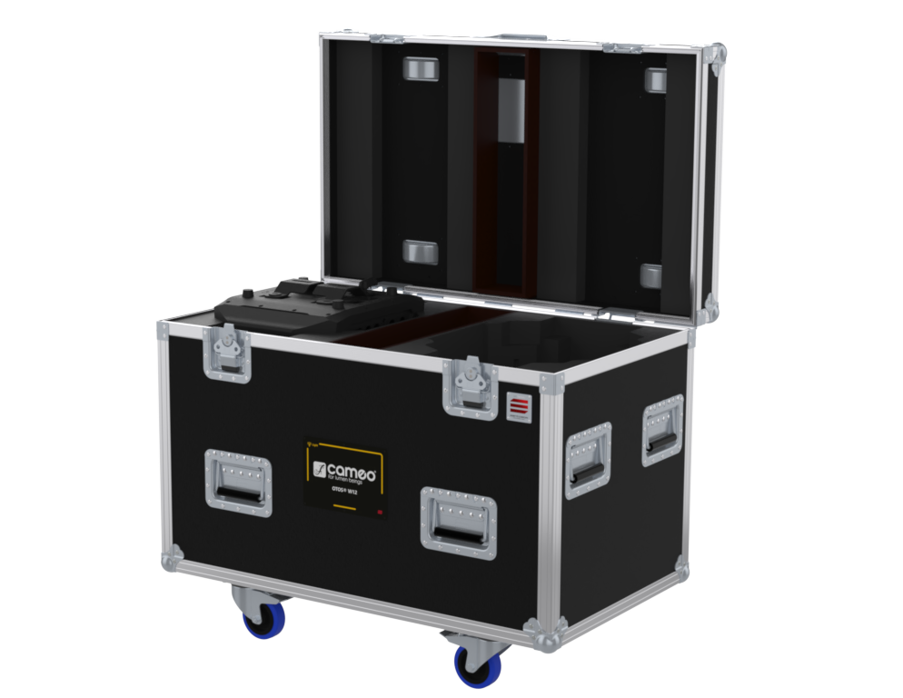 SANTOSOM Moving Head Flight case PRO, 2x Cameo OTOS® W12