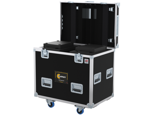 SANTOSOM Flight case PRO, 2x ClayPaky Arolla Aqua M-LT (no foam, DVCS