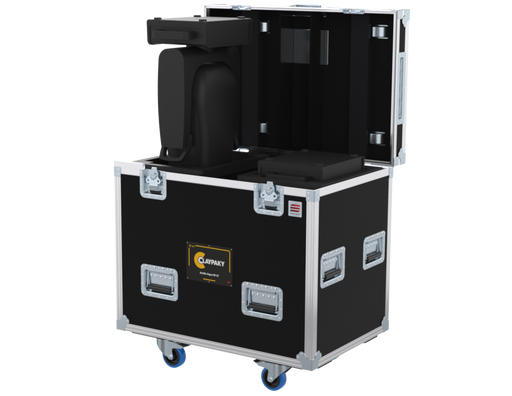 SANTOSOM Flight case PRO, 2x ClayPaky Arolla Aqua M-LT (no foam, DVCS