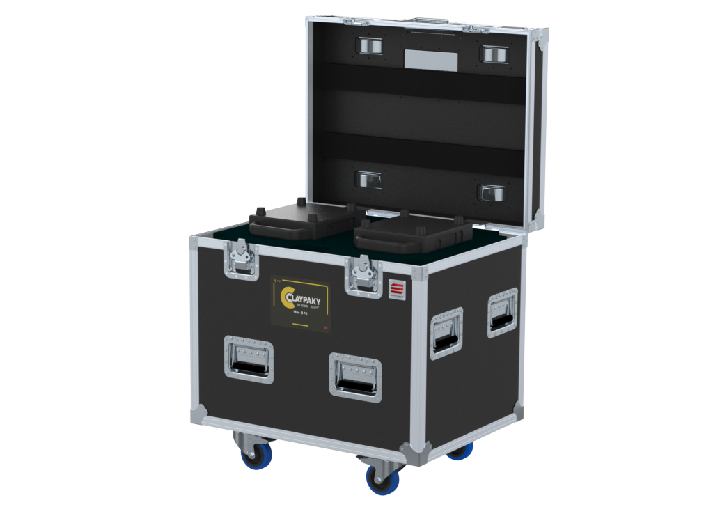 SANTOSOM Moving Head Flight case PRO, 2x Clay Paky Midi-B FX (No Foam)