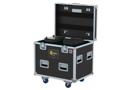 SANTOSOM Moving Head Flight case PRO, 2x Clay Paky Midi-B FX (No Foam)