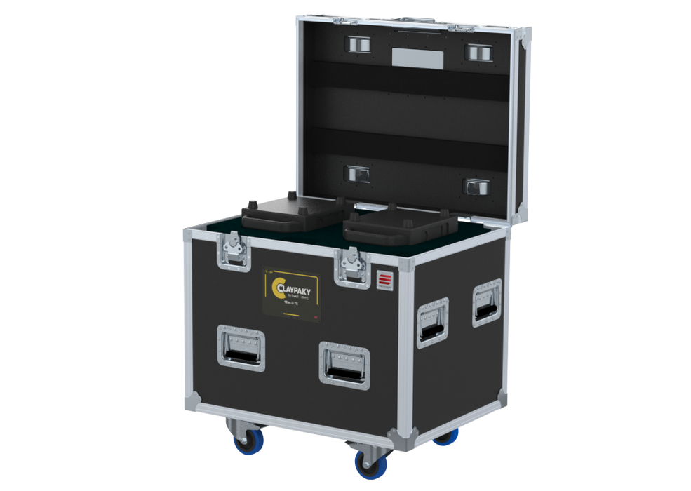 SANTOSOM Moving Head Flight case PRO, 2x Clay Paky Midi-B FX (No Foam)