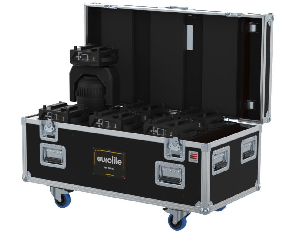 Santosom Moving Head Flight case PRO, 6x EUROLITE LED TMH-X4