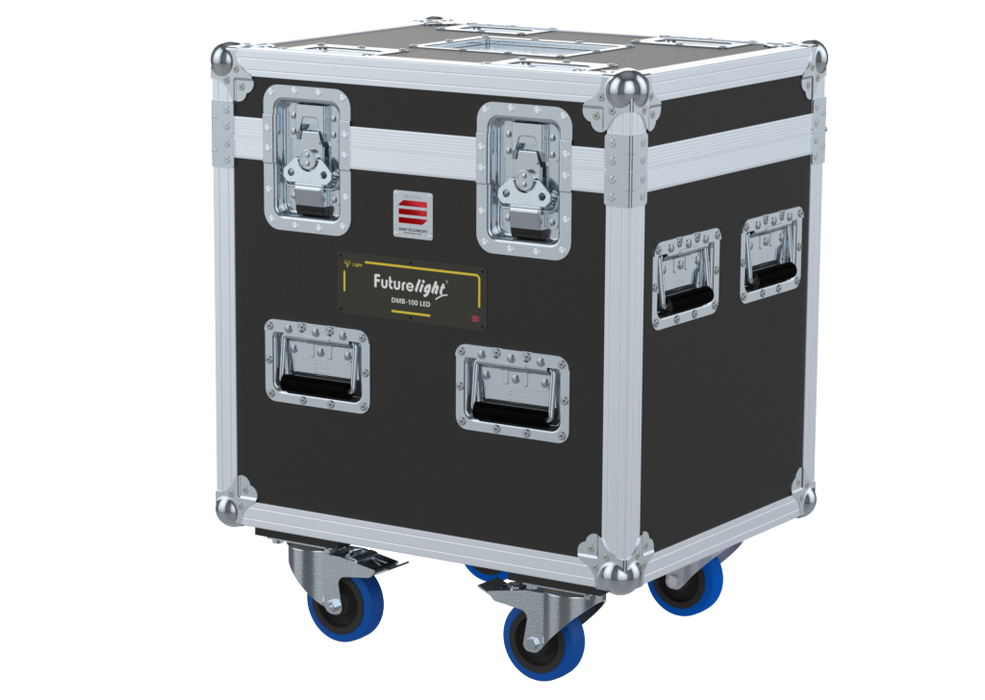 Santosom Moving Head Flight case PRO, 2x FUTURELIGHT DMB-100 LED