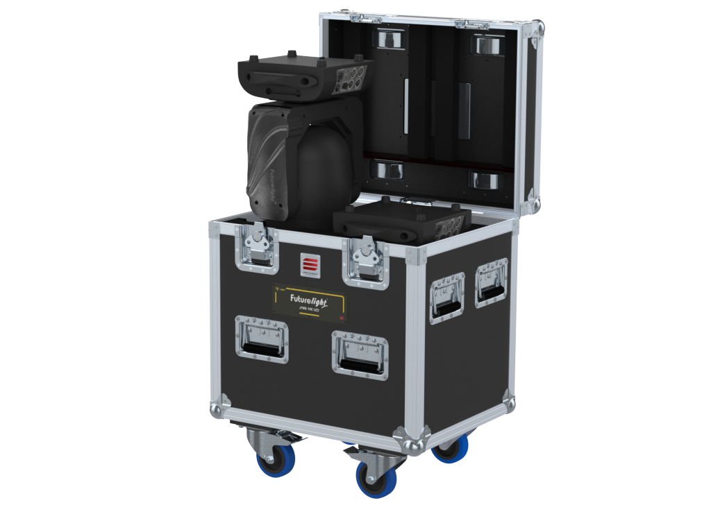 Santosom Moving Head Flight case PRO, 2x FUTURELIGHT DMB-100 LED