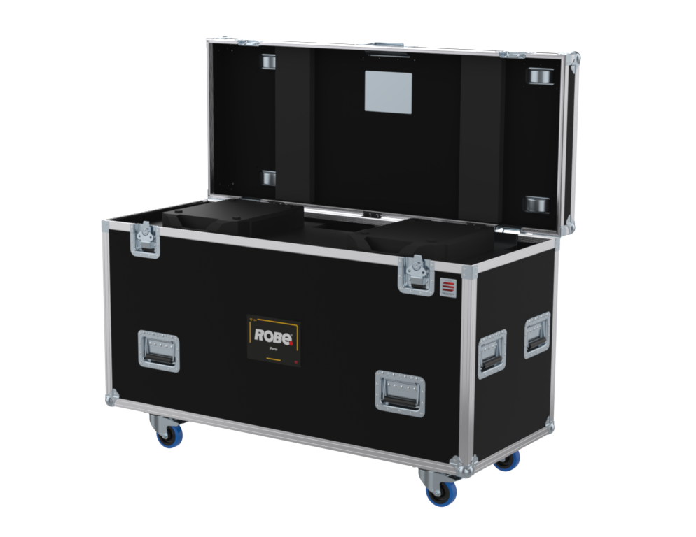 Santosom Moving Head Flight case PRO, 2x Robe iForte (no Foam Shell)