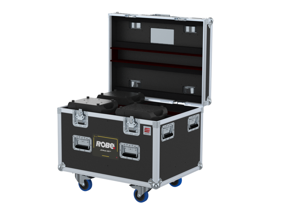 SANTOSOM Moving Head Flight case PRO, 4x Robe LEDWash 600X