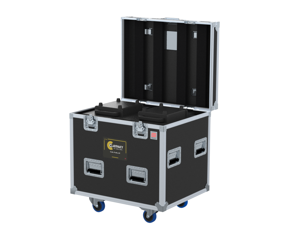 Santosom Moving Head Flight case PRO, 2x Clay Paky Arolla Profile MP (No Foam)