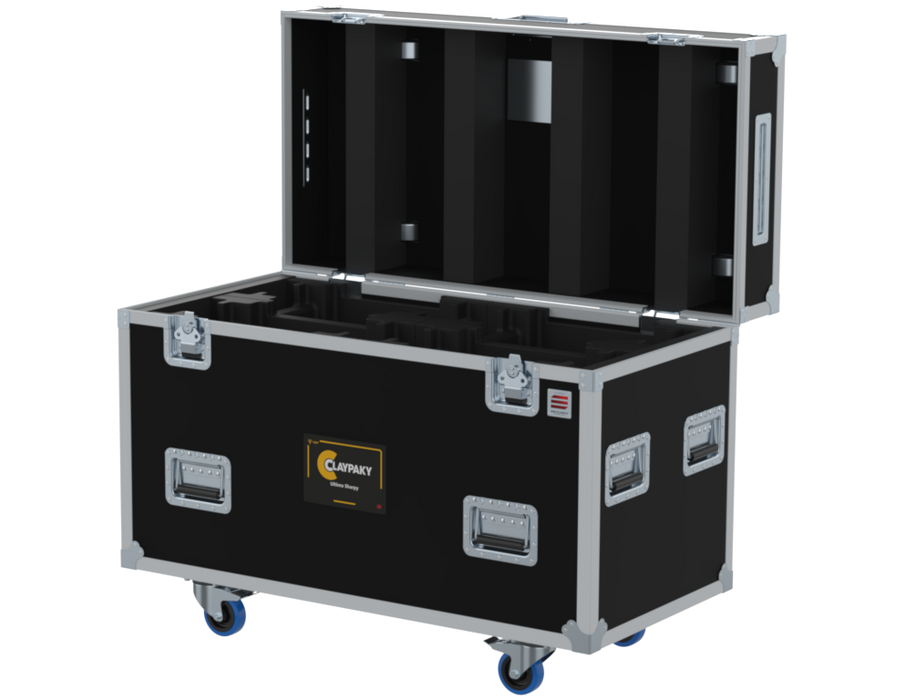 SANTOSOM Flight case PRO, 4x ClayPaky Ultimo Sharpy (no foam, DVCS)