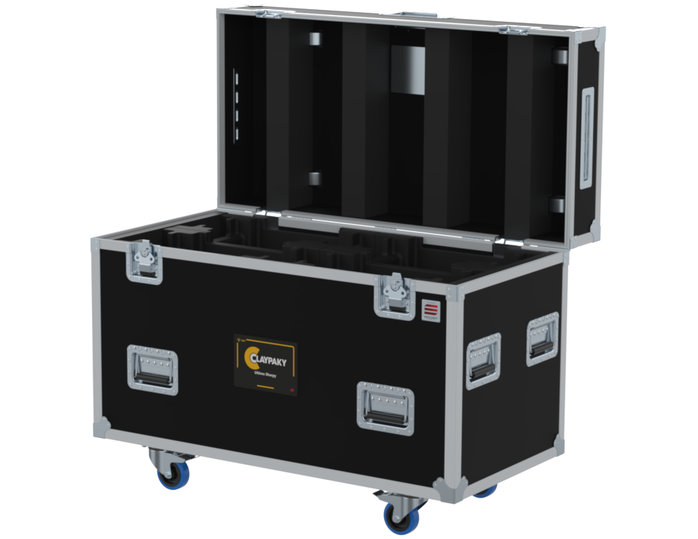 SANTOSOM Flight case PRO, 4x ClayPaky Ultimo Sharpy (no foam, DVCS)