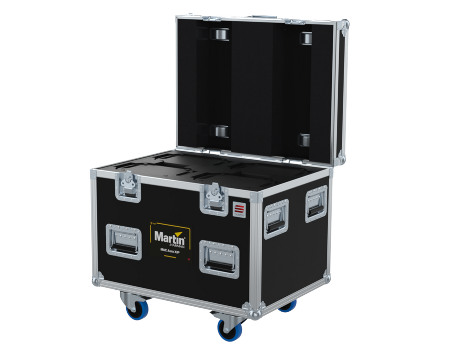 Santosom Moving Head Flight case PRO, 4x Martin MAC AURA XIP (No Foam)
