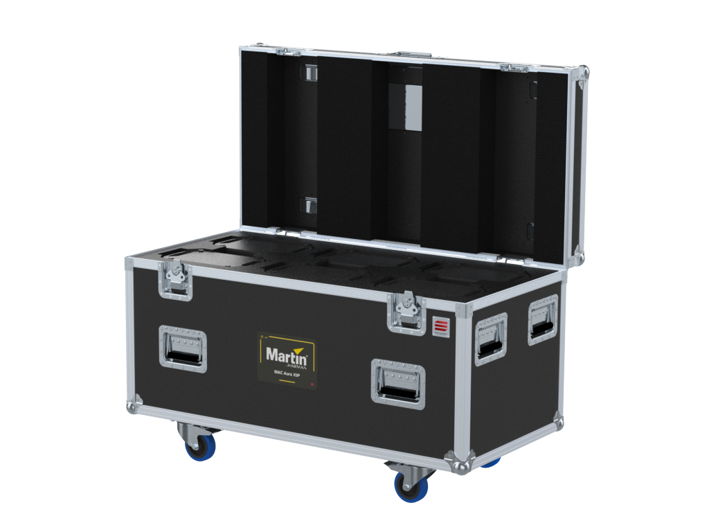 Santosom Moving Head Flight case PRO, 6x Martin MAC AURA XIP (No Foam)