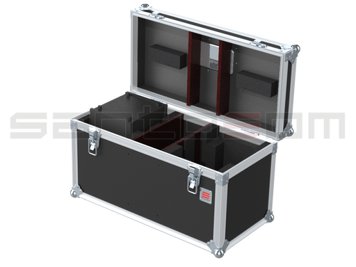 Santosom Moving Head Flight case ECO, 2x Eurolite LED TMH-17 (clamps on)