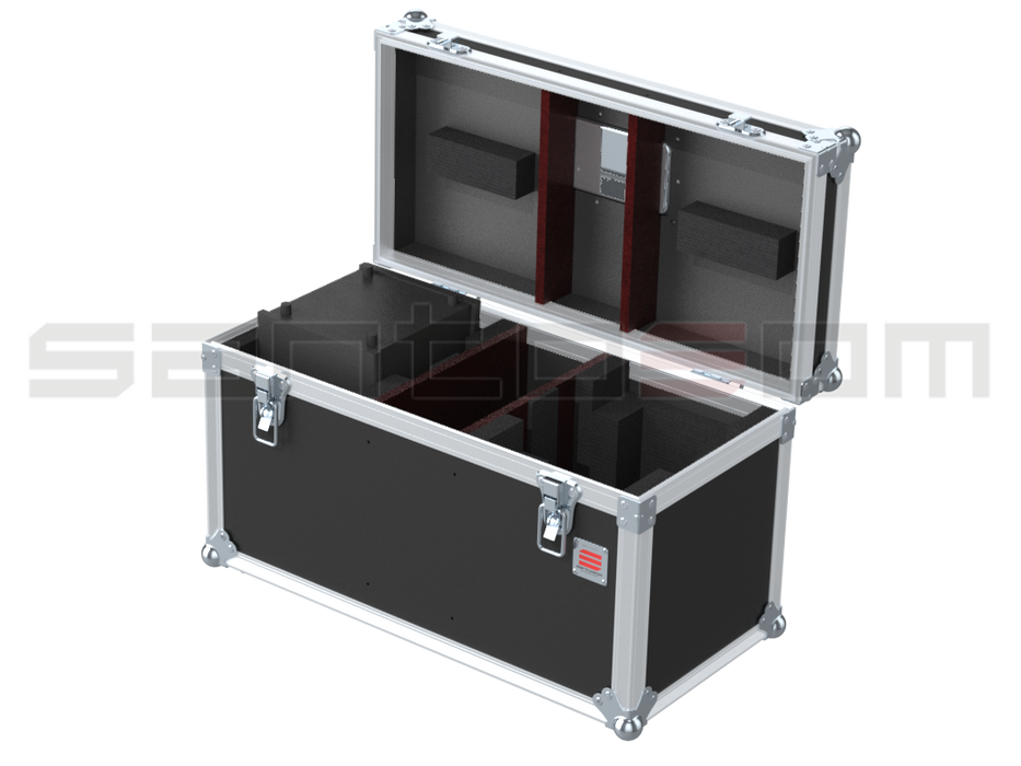 Santosom Moving Head Flight case ECO, 2x Eurolite LED TMH-17 (clamps on)