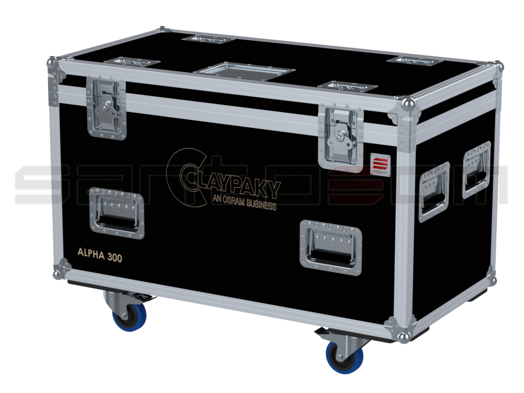 Santosom Moving Head Flight case, 2x Clay Paky Alpha 300/700/HPE (no Foam Shell)