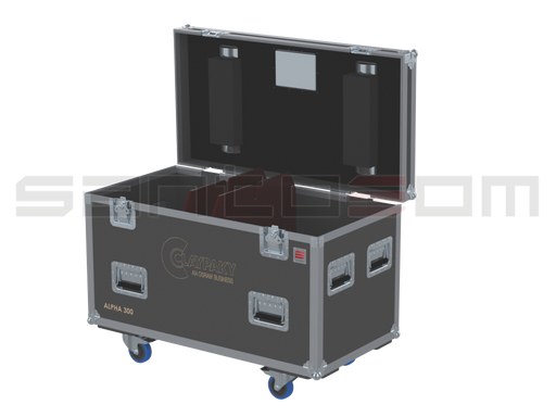 Santosom Moving Head Flight case, 2x Clay Paky Alpha 300/700/HPE (no Foam Shell)