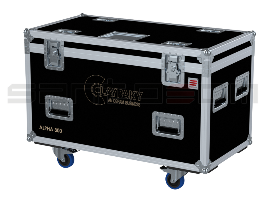 Santosom Moving Head Flight case, 2x Clay Paky Alpha 300/700/HPE (no Foam Shell)