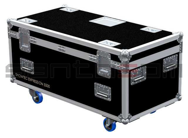 Santosom Moving Head Flight Case, 6x Showtec Expression 5000 + Acess.