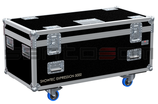 Santosom Moving Head Flight Case, 6x Showtec Expression 5000 + Acess.