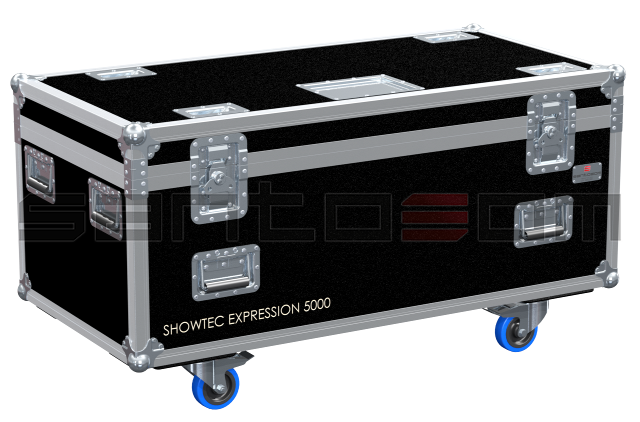 Santosom Moving Head Flight Case, 6x Showtec Expression 5000 + Acess.