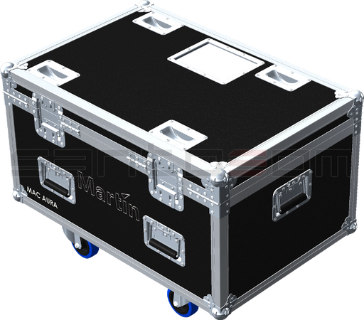Santosom Moving Head Flight case PRO, 4x Martin MAC AURA