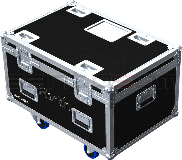 Santosom Moving Head Flight case PRO, 4x Martin MAC AURA