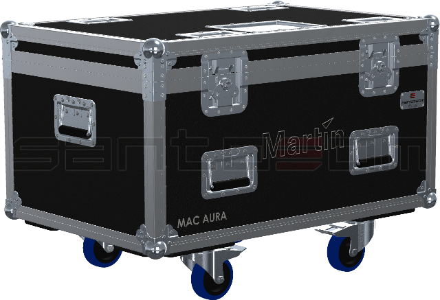 Santosom Moving Head Flight case PRO, 4x Martin MAC AURA