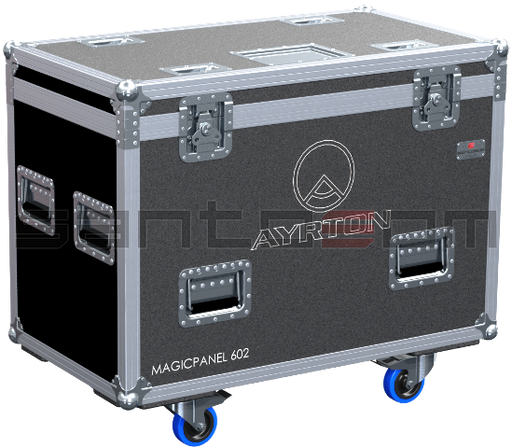 Santosom Moving Head Flight Case, 2x Ayrton Magicpanel 602 (No Foam Shell)