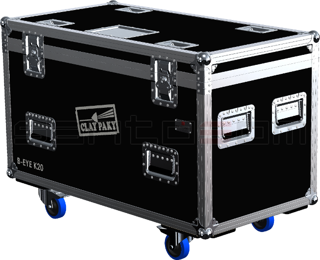 Santosom Moving Head Flight case, 2x Clay Paky A. Leda b-eye K-20 (No Foam Shell)