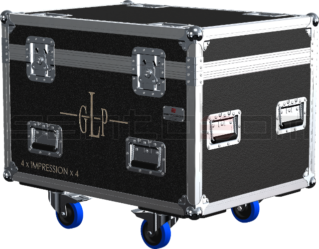 Santosom Moving Head Flight case, 4x GLP Impression X4