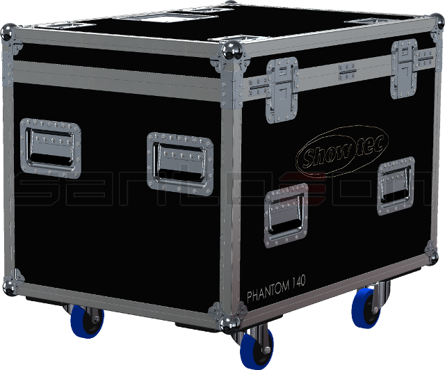 Santosom Moving Head Flight Case, 4x Showtec Phantom 140 LED Beam+Access.