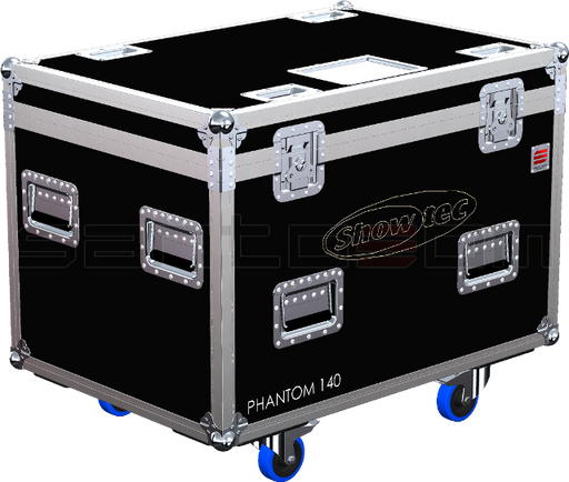 Santosom Moving Head Flight Case, 4x Showtec Phantom 140 LED Beam+Access.