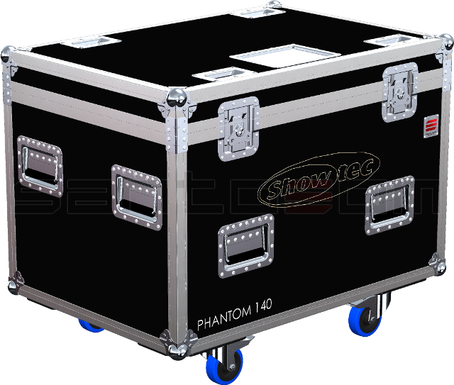 Santosom Moving Head Flight Case, 4x Showtec Phantom 140 LED Beam+Access.