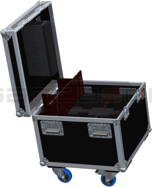 Santosom Moving Head Flight case, 4x GLP Impression X4s