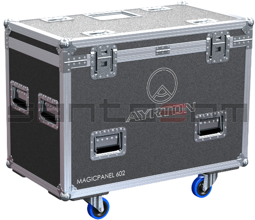 Santosom Moving Head Flight case PRO, 2x Ayrton Magicpanel-R (no foam shell)