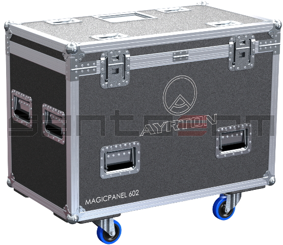 Santosom Moving Head Flight case PRO, 2x Ayrton Magicpanel-R (no foam shell)