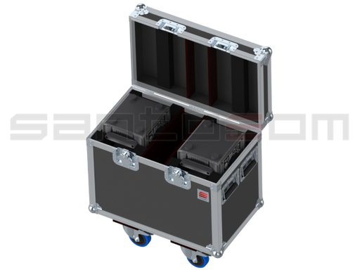 Santosom Moving Head Flight case Ecoline, 2x Prolights Crystal