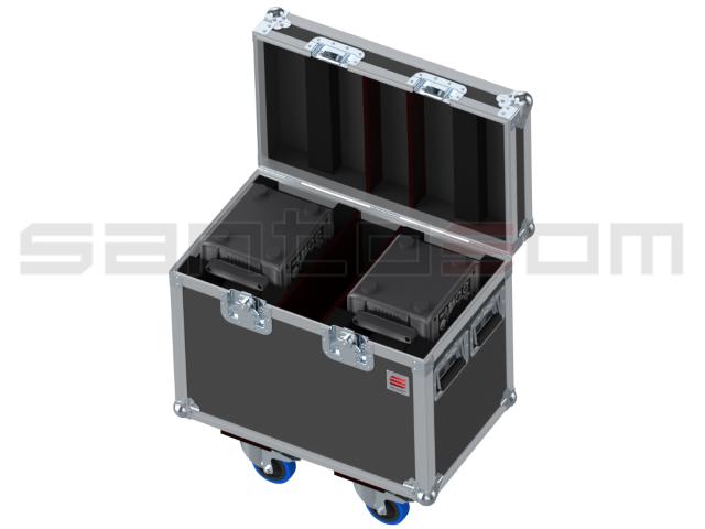 Santosom Moving Head Flight case Ecoline, 2x Prolights Crystal