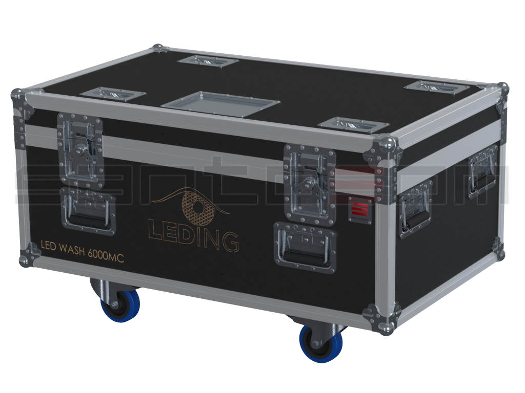 Santosom Moving Head Flight Case PRO, 4x Leding Led Wash 6000MC