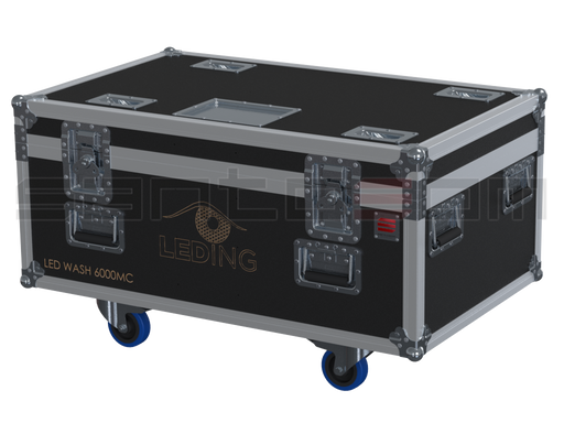 Santosom Moving Head Flight Case PRO, 4x Leding Led Wash 6000MC