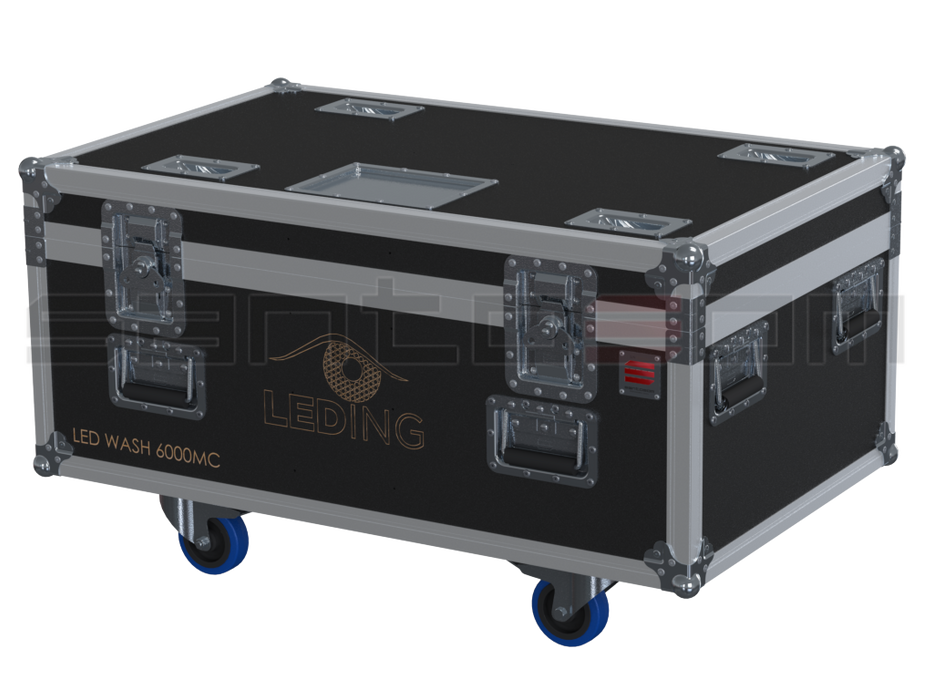 Santosom Moving Head Flight Case PRO, 4x Leding Led Wash 6000MC