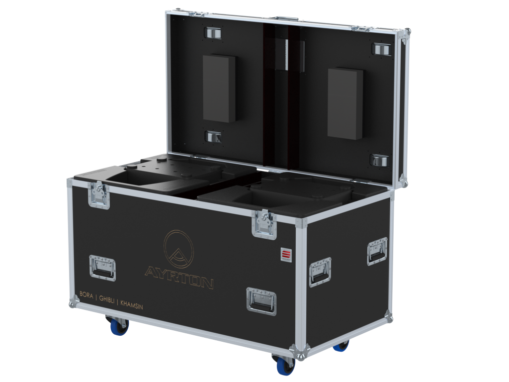 Santosom Moving Head Flight case PRO, 2x Ayrton Bora/Ghibli/Khamsin/Perseo