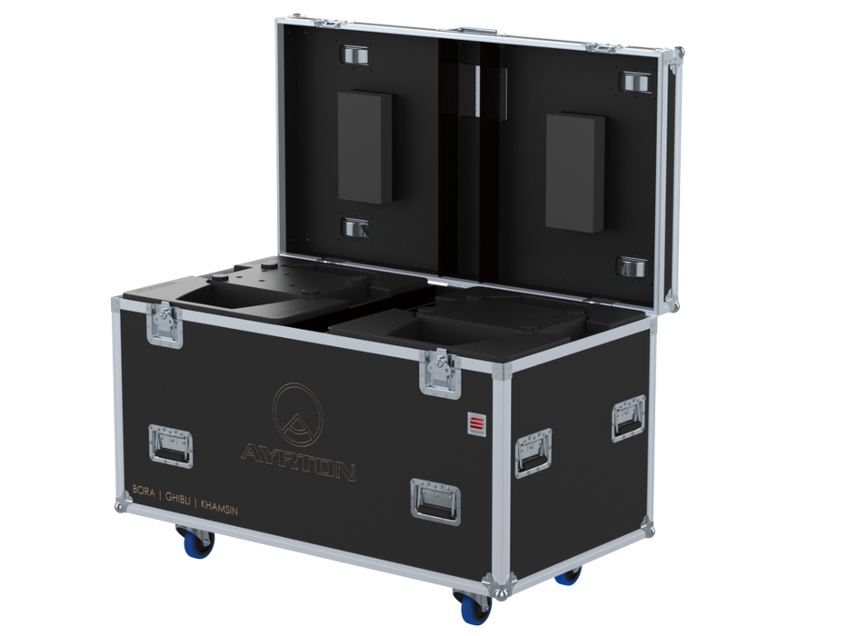 Santosom Moving Head Flight case PRO, 2x Ayrton Bora/Ghibli/Khamsin/Perseo