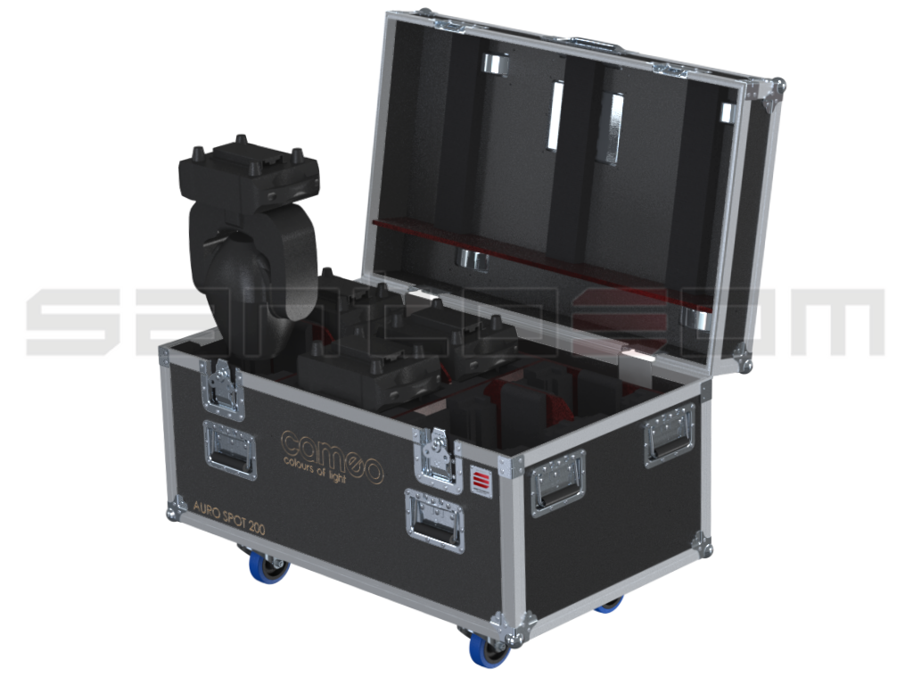 Santosom Moving Head Flight case PRO, 6x Cameo Auro Spot 200