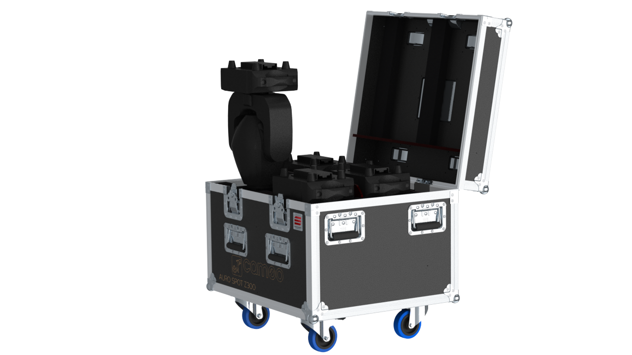 Santosom Moving Head Flight case PRO, 4x Cameo Auro Spot Z300
