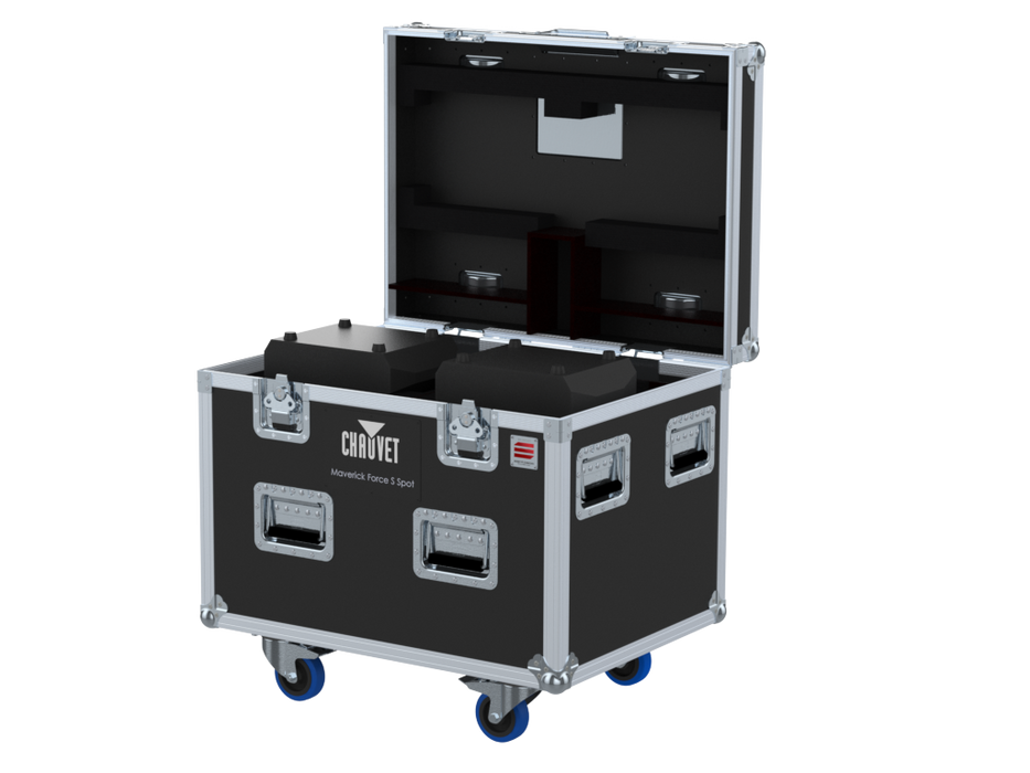 Santosom Moving Head Flight case PRO, 2x Chauvet Maverick Force S Spot
